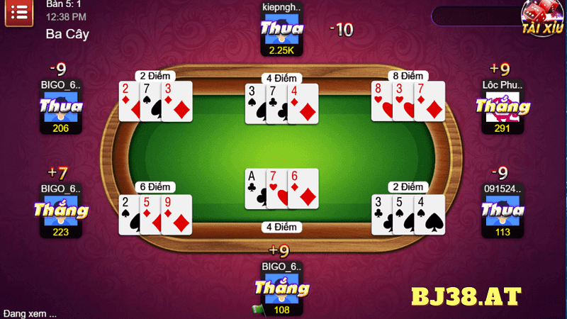 Game bài đổi thưởng hấp dẫn tại nhà cái BJ38